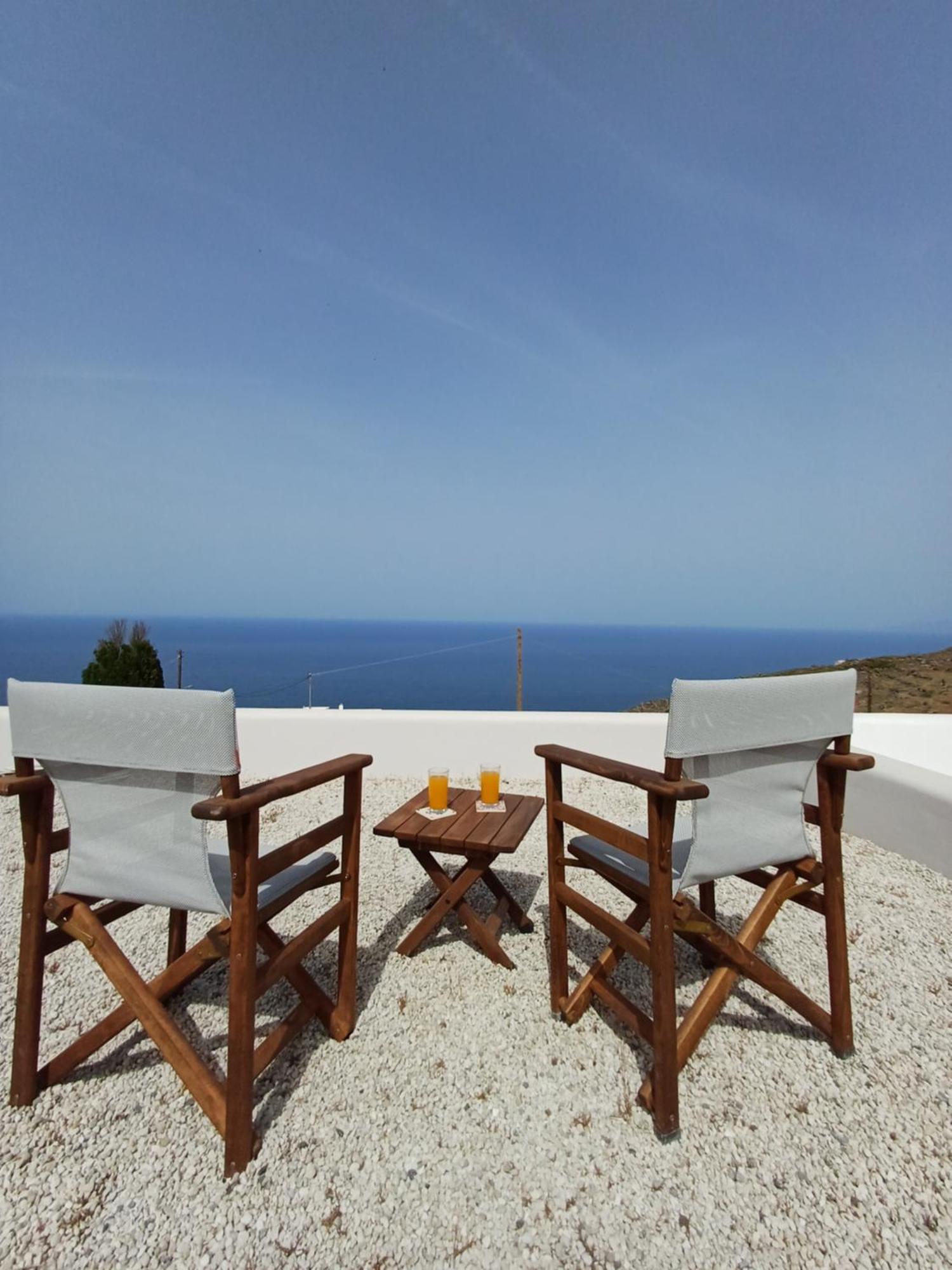 'Irene' Cycladic House With Sunrise And Sea View! Villa Foinikiá Eksteriør billede